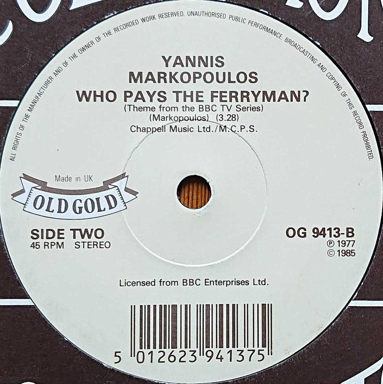 OG 9413 Chi mai (The life and times of David Lloyd George) Ennio Morricone from the BBC records and Tapes library Label